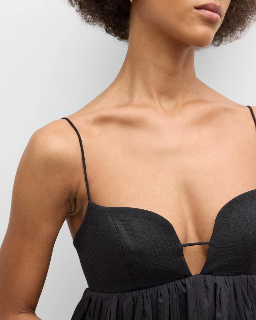 acler palermo mini dress Walk this way ~ The Palermo Mini dress in black, a wardrobe staple,  designed with sweetheart neckline and soft bubble skirt.   #Acler