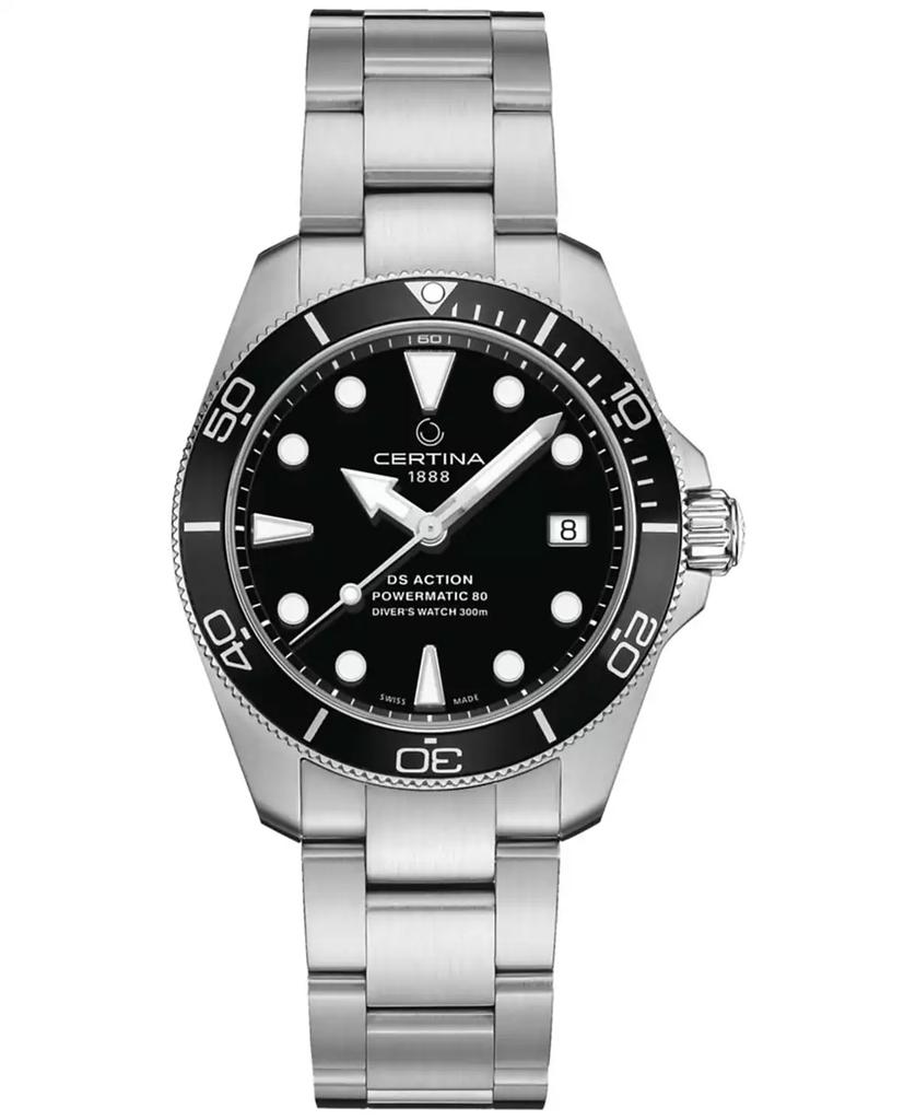 Certina Unisex Swiss Automatic DS Action Diver Stainless Steel Bracelet Watch 38mm