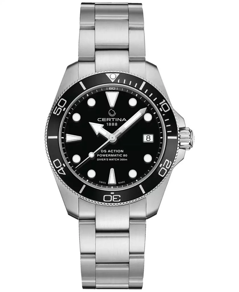 Certina Unisex Swiss Automatic DS Action Diver Stainless Steel Bracelet Watch 38mm 1