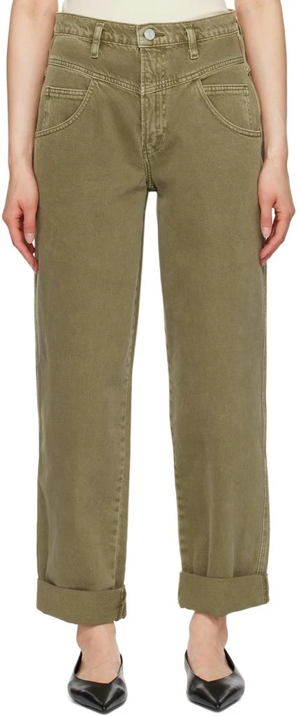 FRAME Khaki 90's Utility Loose Jeans 1