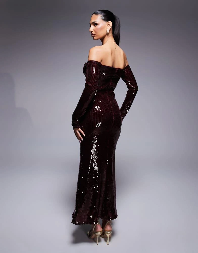 bardot style evening dresses BARDOT GOWN 2 / Truffle main image 1