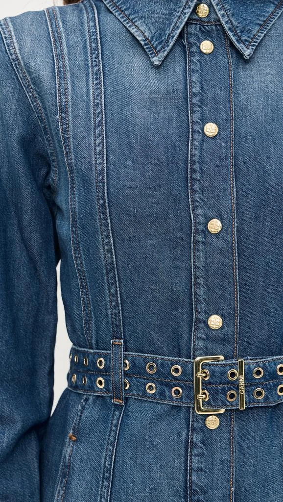 Ganni Blue Denim Dress 5