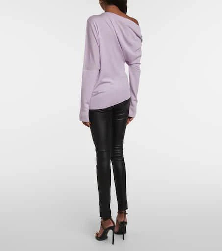 Tom Ford Off-shoulder cashmere and silk sweater 3