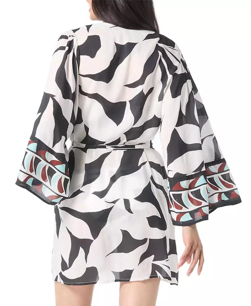 Vince Camuto Women's Printed Front-Tie Robe Swim Cover-Up 2