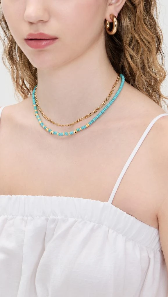 By Adina Eden Beaded Accent Choker Necklace 2