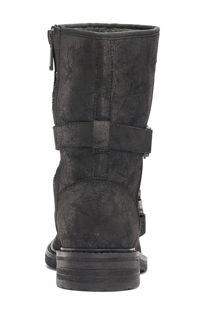 KARL LAGERFELD Faux Shearling Lined Double Buckle Boot 2