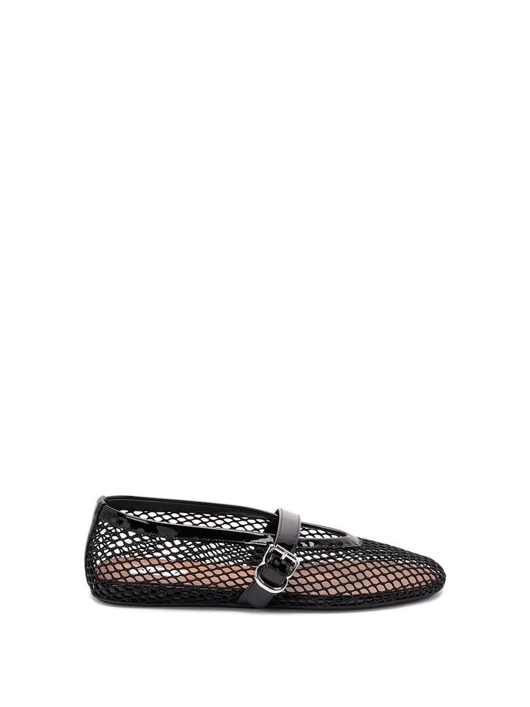 Alaia Alaia Ballet Flats In Fishnet 1