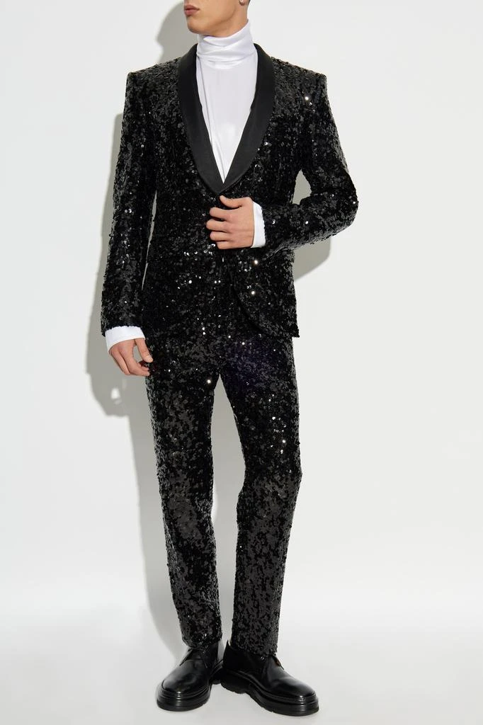 Dolce & Gabbana Silk top with stand-up collar 2