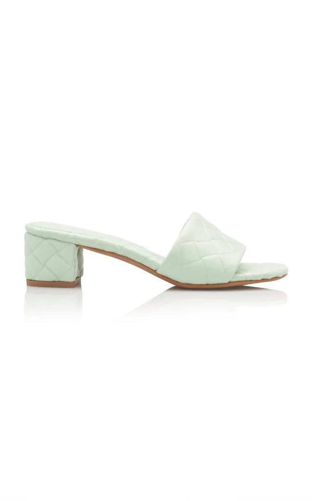 Bottega Veneta Bottega Veneta - Amy Padded Sandals - Green - IT 38 - Moda Operandi 1