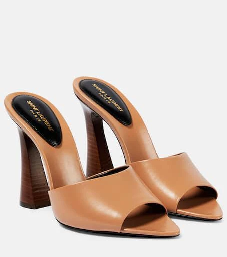 Yves Saint Laurent Suite 105 leather mules 1