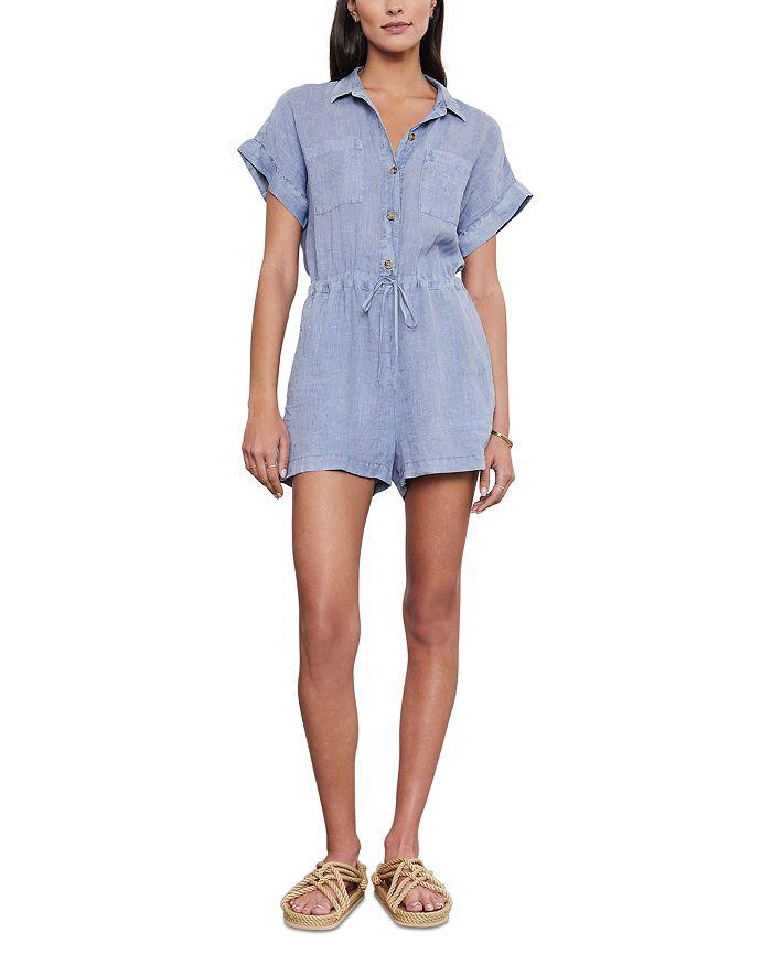 Velvet by Graham & Spencer Clare Linen Romper