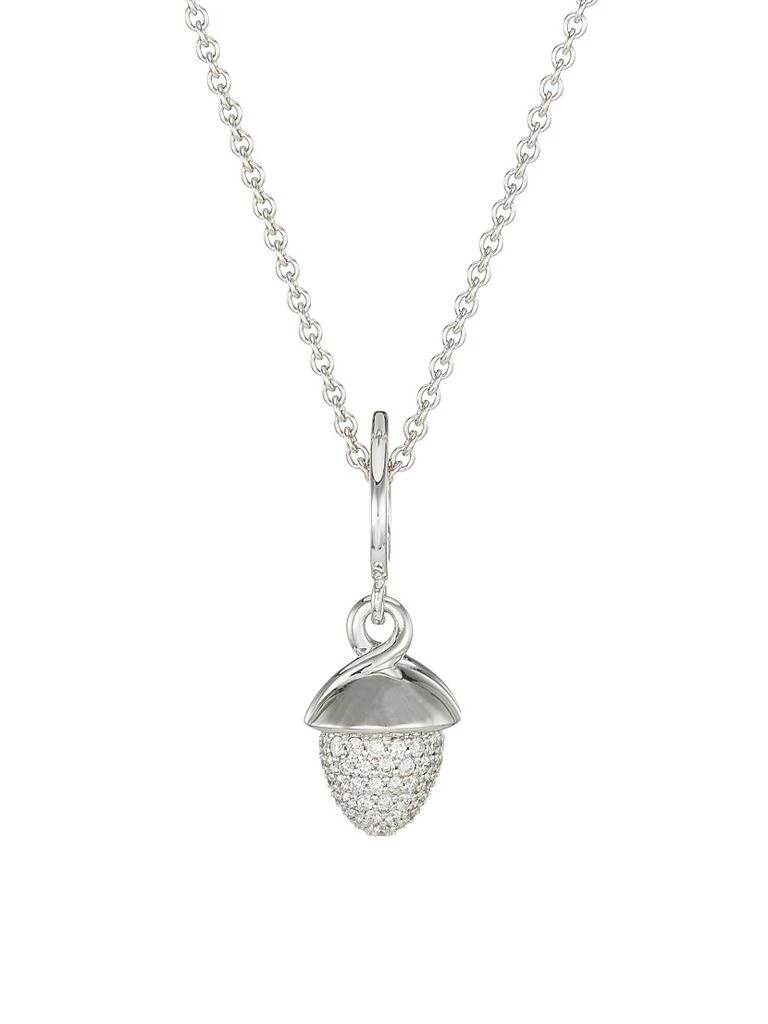 Tamara Comolli Flamenco 18K White Gold & Diamond Pendant Necklace 1