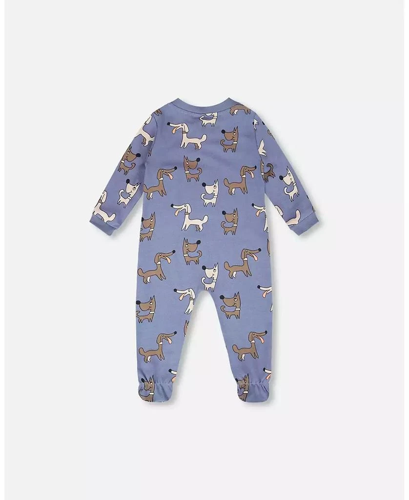 Deux par Deux Baby Boys Cotton One-Piece Pyjama Dog Print 2