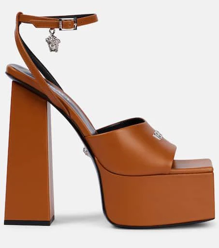 Versace 150 leather platform sandals 4