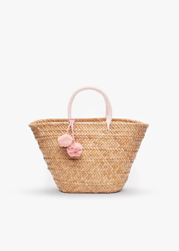 Kayu St Tropez Pom Pom Straw Tote 5