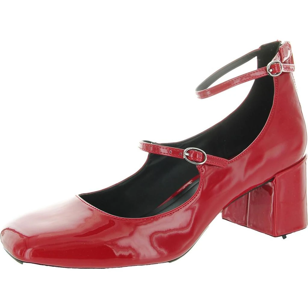 On 34th Tonii Womens Patent Square Toe Mary Jane Heels 4