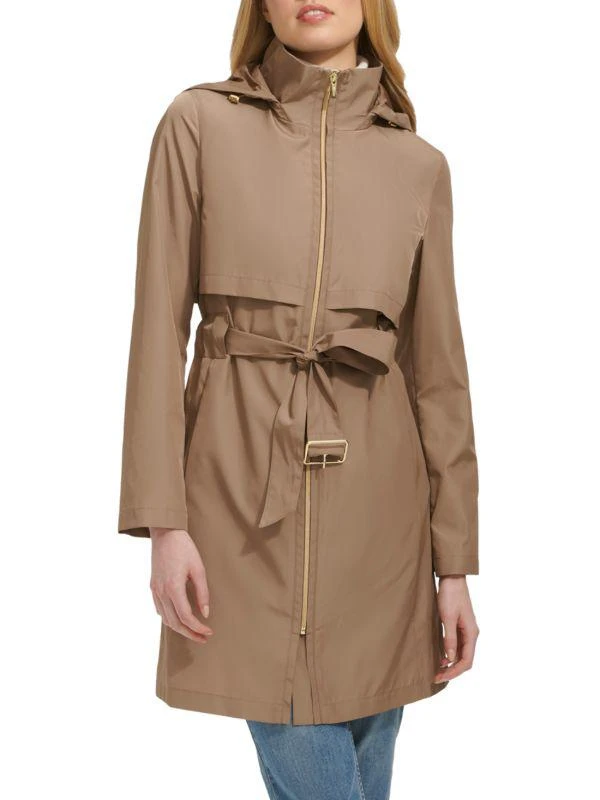 Cole Haan Packable Belted Rain Jacket 1