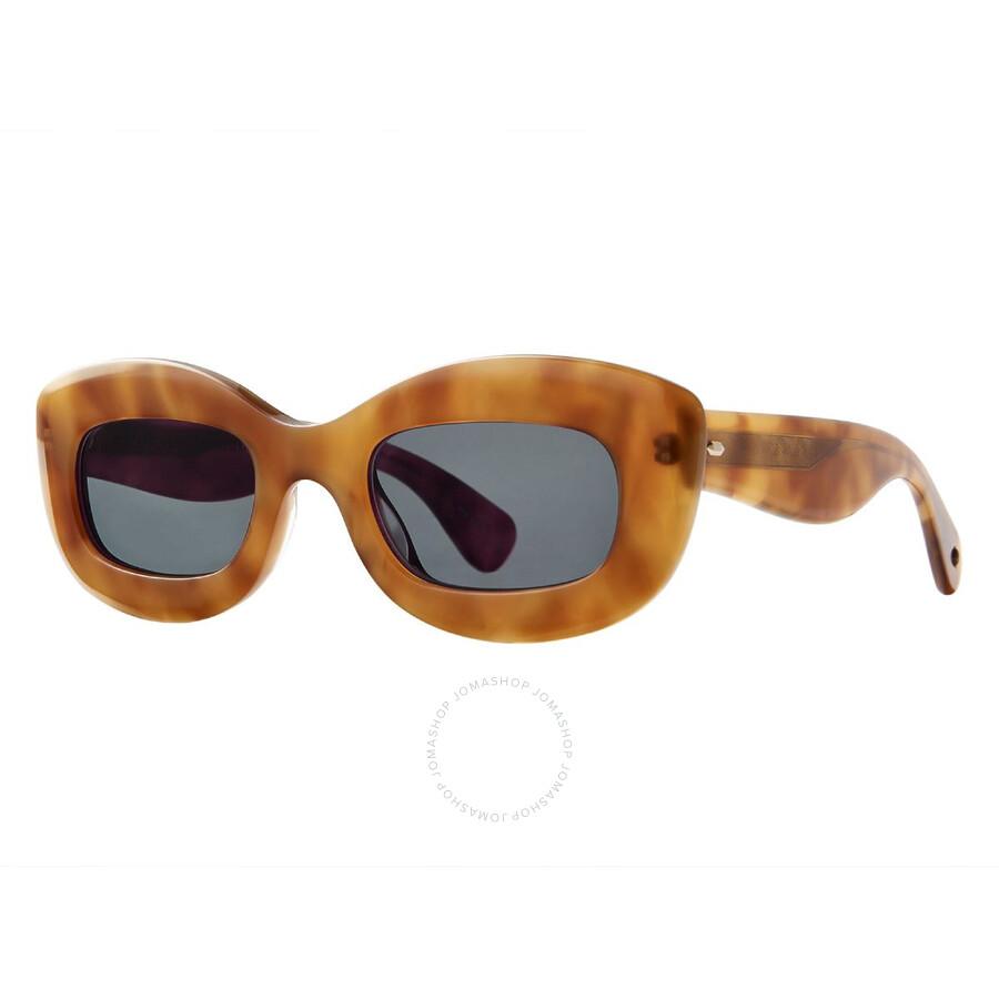 GARRETT LEIGHT DOLORES SUN Blue Smoke Cat Eye Ladies Sunglasses 2139 EMT/BS 48