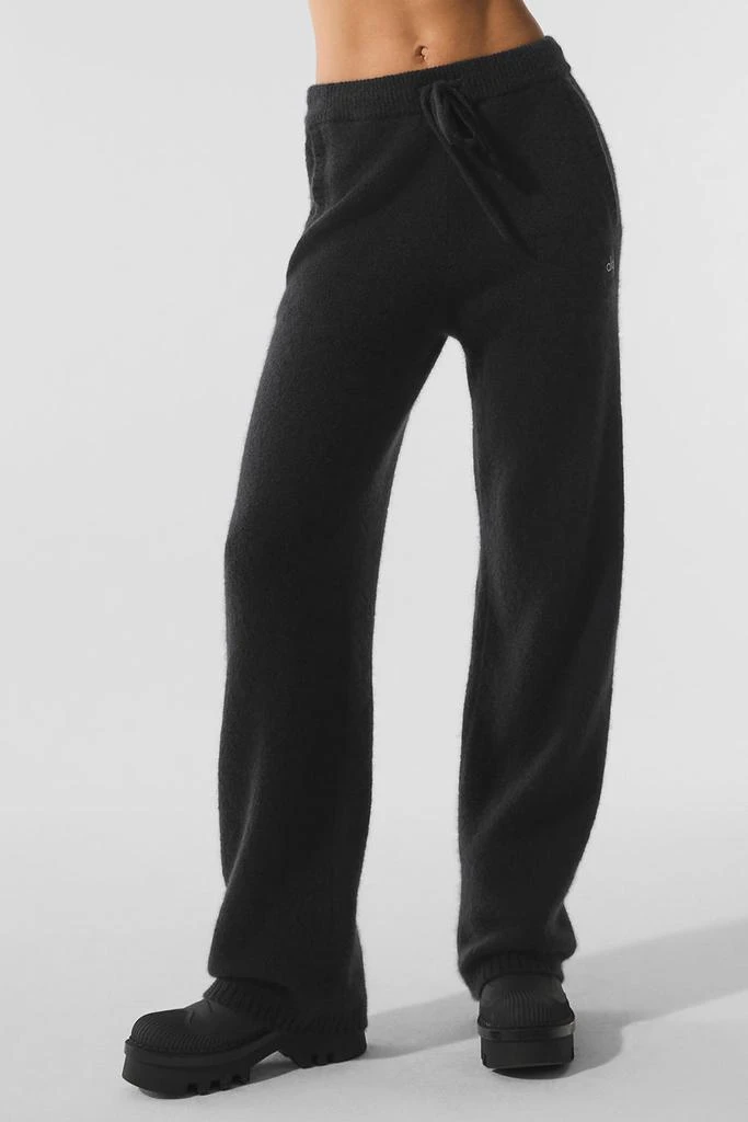 Alo New Class Cashmere Sweatpant - Black 1