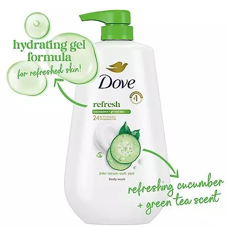Dove Dove Refresh & Rebalance Body Wash, 30.6 fl. oz., 2 pk. 5