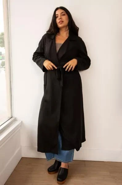 Whimsy and Row Whimsy + Row Gia Tencel Trench Coat 1