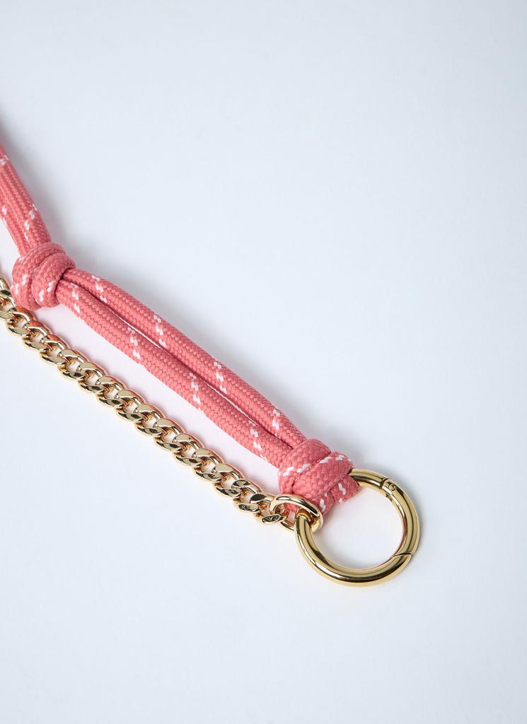 Miu Miu Tamaris Leather Cord And Metal Trick Keyring