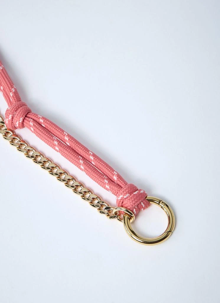 Miu Miu Tamaris Leather Cord And Metal Trick Keyring 2