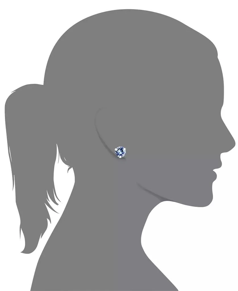 Macy's Tanzanite Stud Earrings (3/4 ct. t.w.) Set in 14k White Gold 2