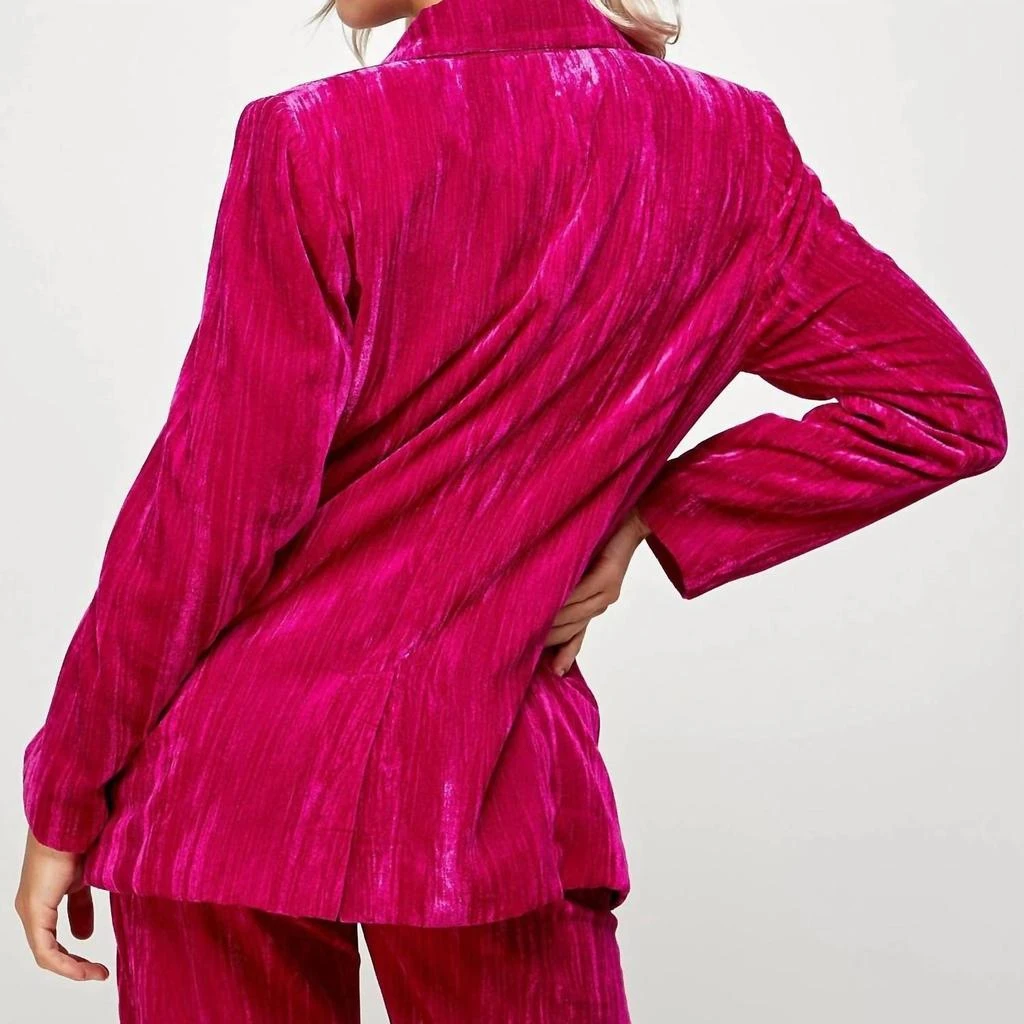 ELLISON Ellison - Magic Touch Crinkle Velvet Blazer 6