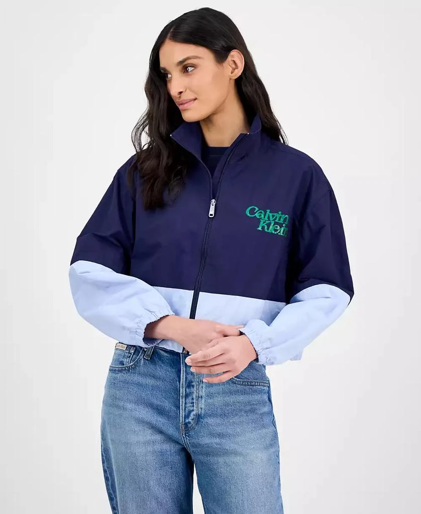 Calvin Klein Women's Colorblock Windbreaker Jacket 1