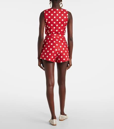Posse Rosalie polka-dot linen shorts 3