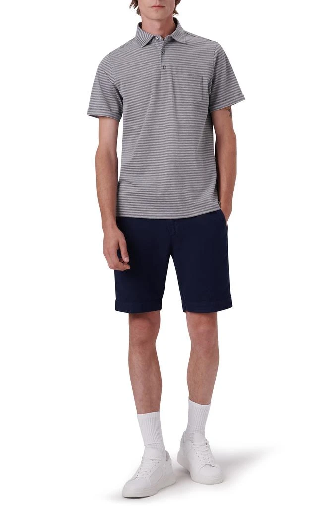 BUGATCHI Stripe Short Sleeve Cotton Polo 6