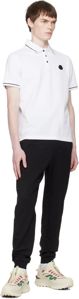 Moncler Black Logo Cotton Fleece Track Pants 4