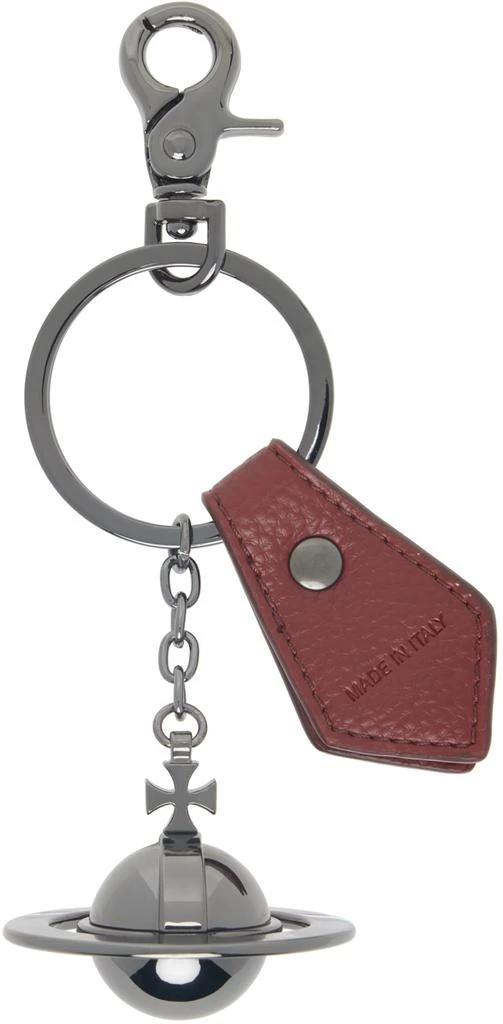 Vivienne Westwood Gunmetal 3D Orb Keychain 2