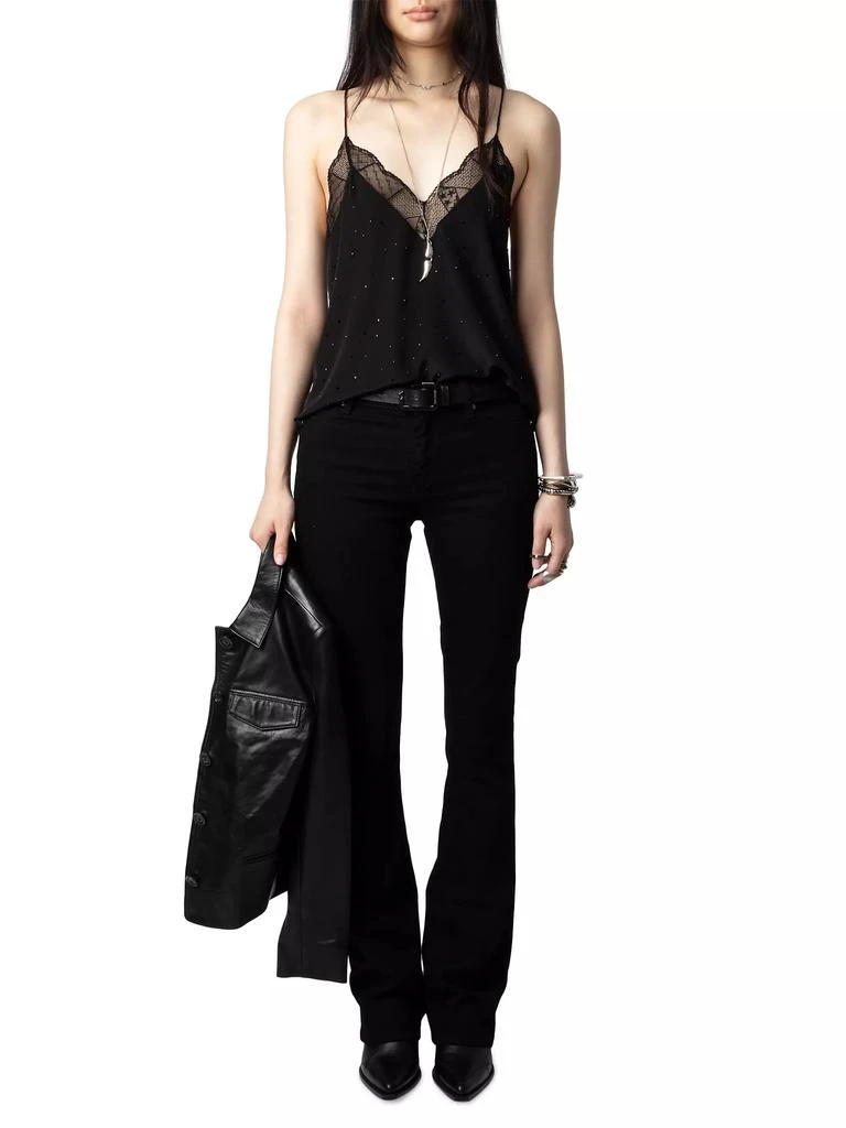 ZADIG & VOLTAIRE Christy Crystal & Silk Camisole 2