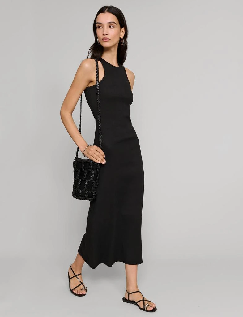 Pixie Market Delilah Black Ribbed Tank Dress 3