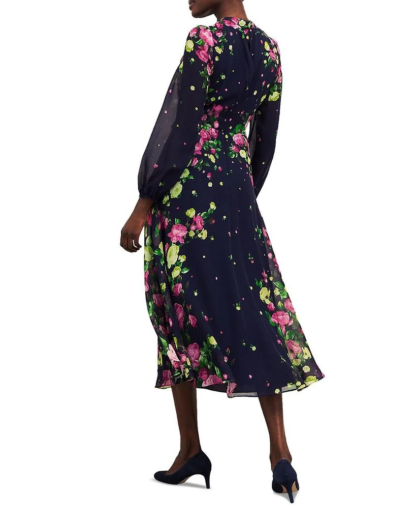 HOBBS LONDON Eva Floral Print Silk Midi Dress 4