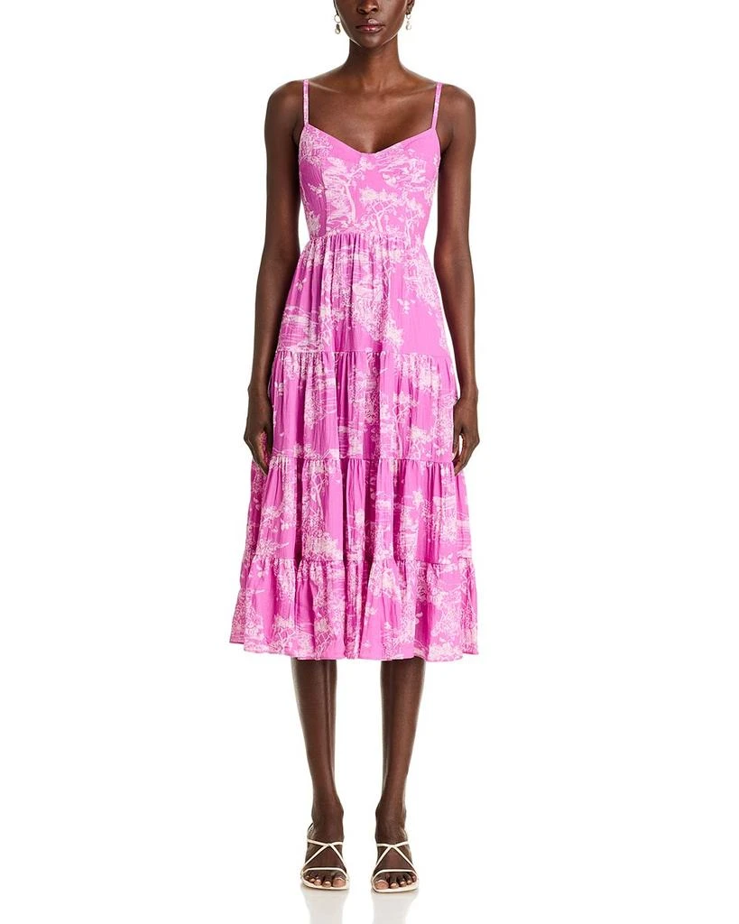 AQUA Toile Tank Midi Dress - Exclusive 7