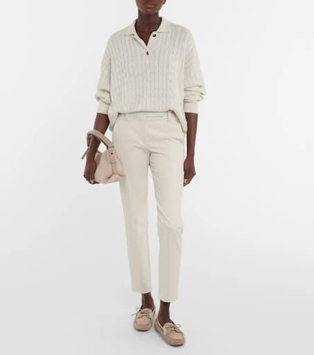Brunello Cucinelli Cotton-blend chinos 2
