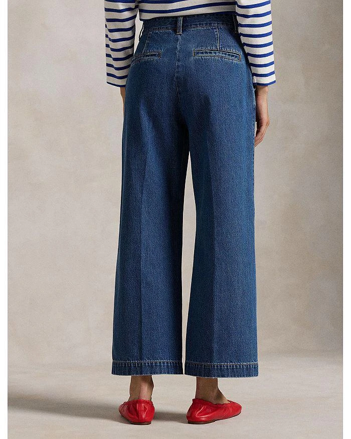 Ralph Lauren Lauren Ralph Lauren Wide Leg Crop Jeans in Blue 3