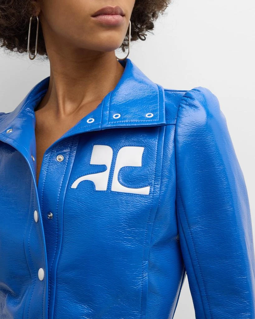 Courrèges Textured Vinyl Crop Jacket 5