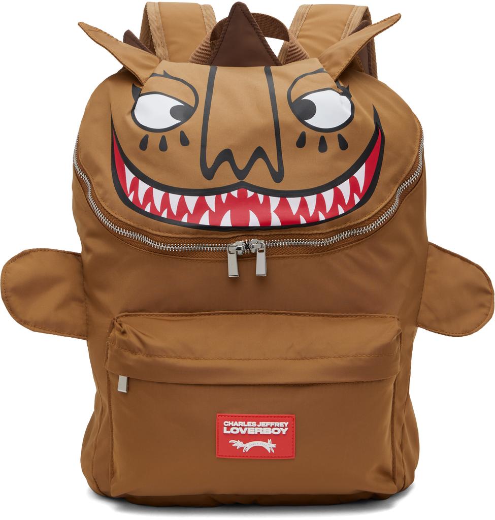 Charles Jeffrey Loverboy Brown Lion Rucksack