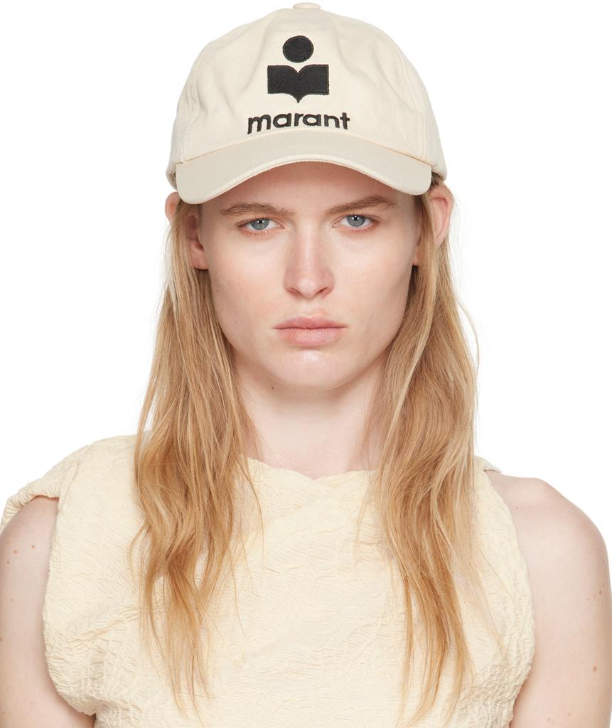 未使用 新品 Isabel marant Tyron cap Tyron Cap Woman ecru and black | ISABEL MARANT Official