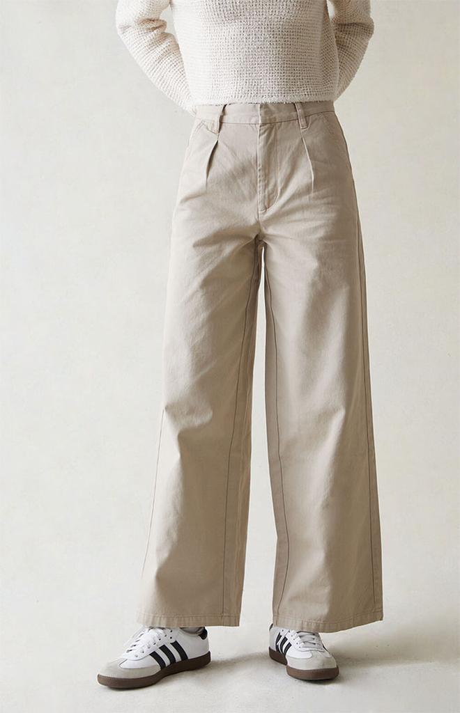 PacSun Tan Wide Leg Trousers