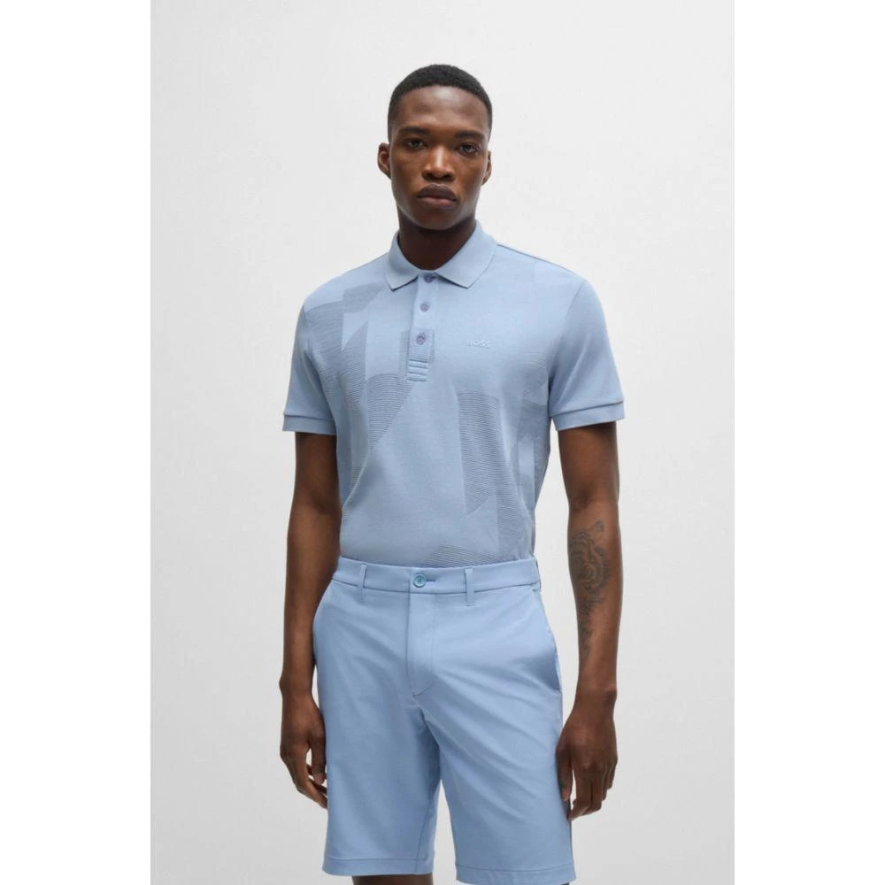 Hugo Boss Relaxed-fit polo shirt in cotton jacquard with logo 3