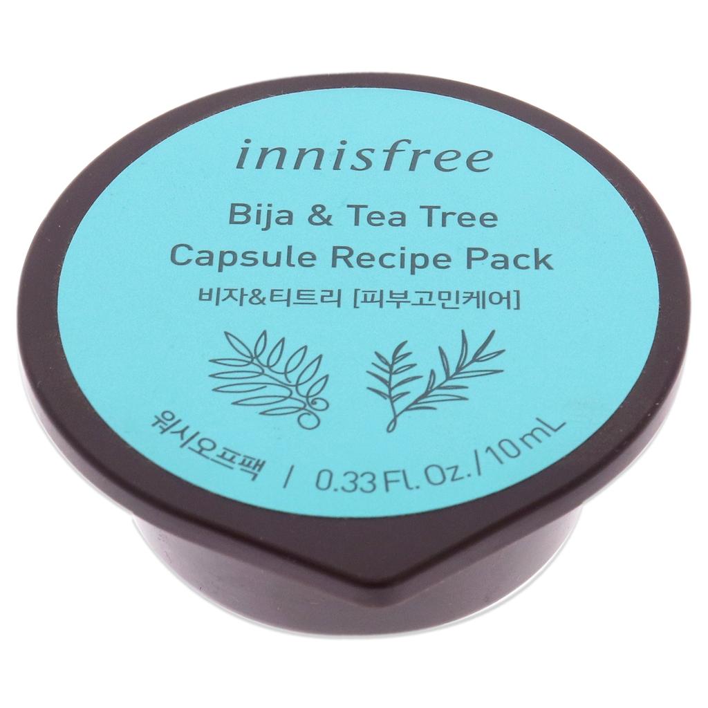 Innisfree Capsule Recipe Pack Mask - Bija and Tea Tree by  for Unisex - 0.33 oz Mask