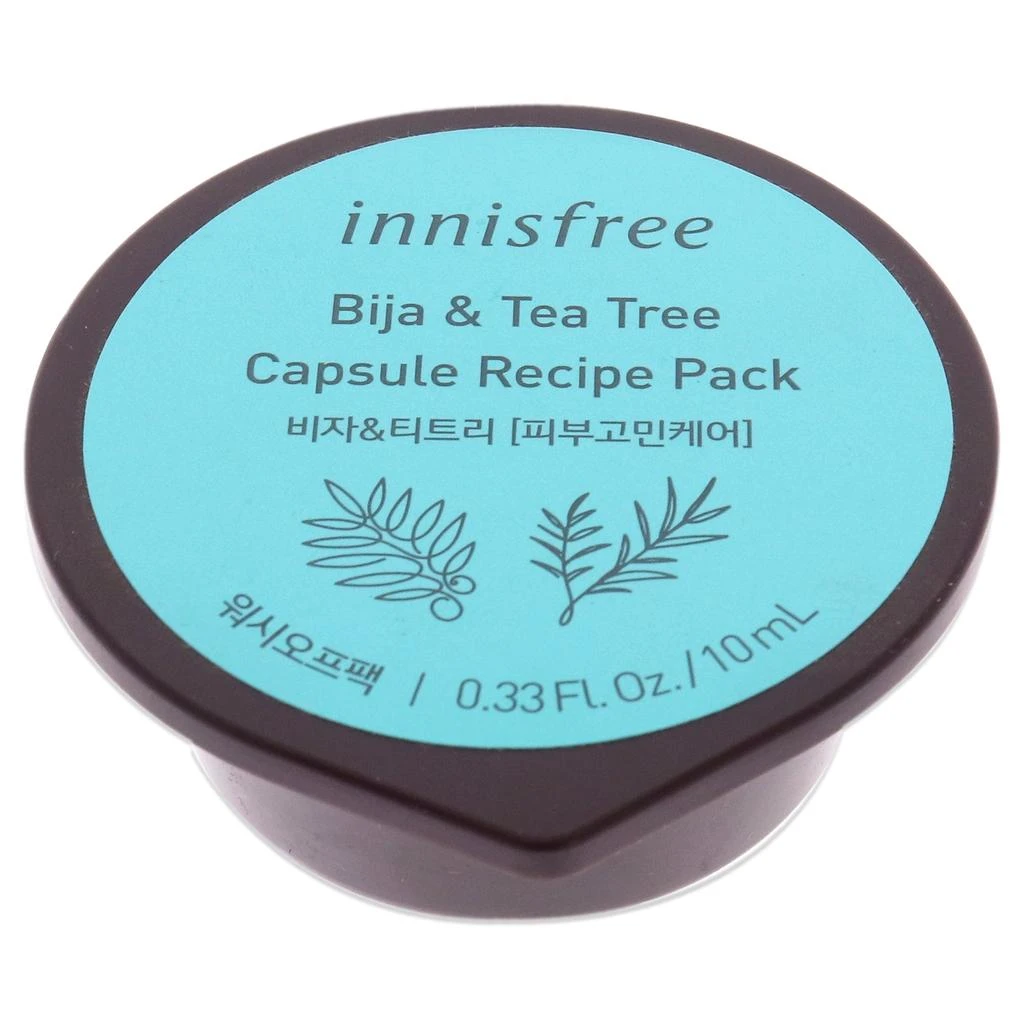 Innisfree Capsule Recipe Pack Mask - Bija and Tea Tree by  for Unisex - 0.33 oz Mask 1
