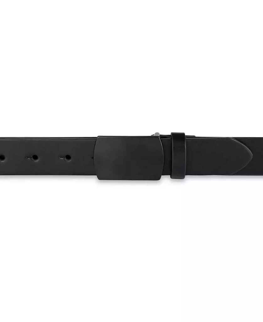 Alfani Men's Dress Casual Matte Black Plaque Buckle Belt 4