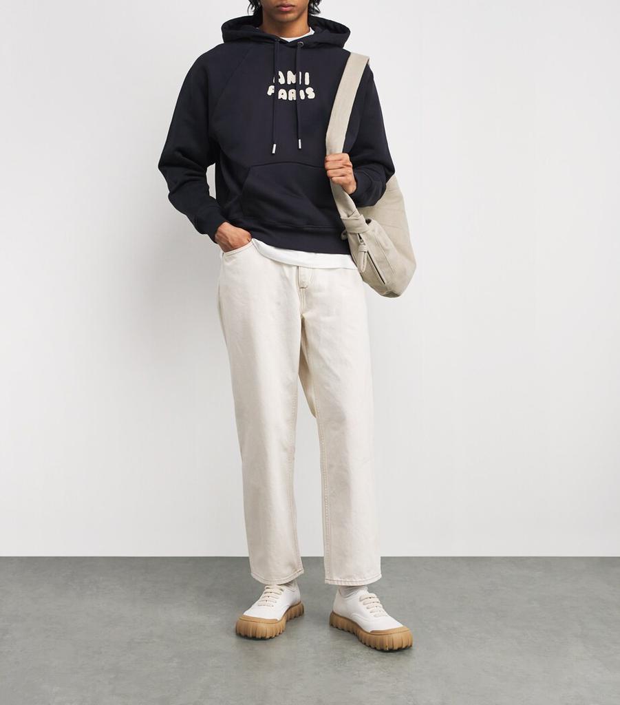 AMI Organic Cotton Logo Hoodie