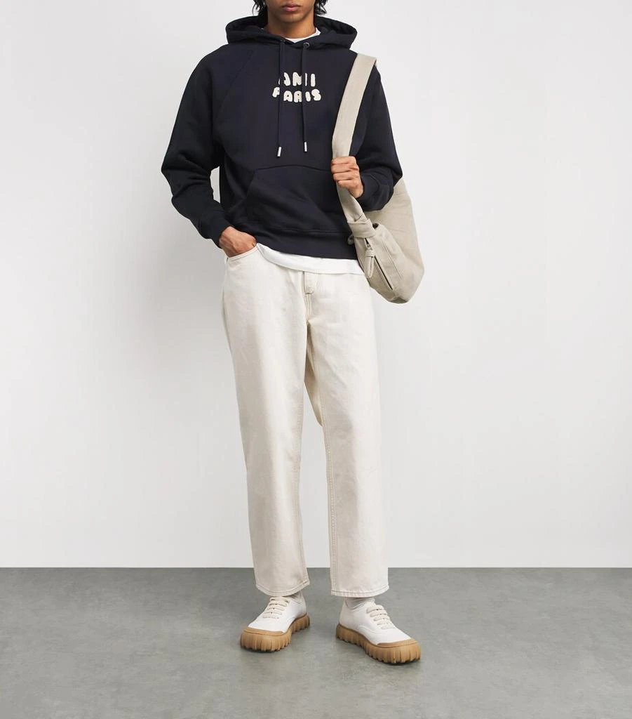AMI Organic Cotton Logo Hoodie 2